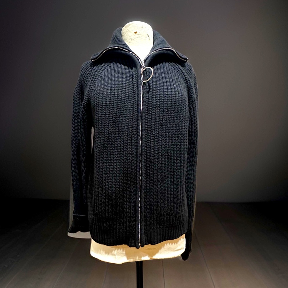 8 by yoox Black Women’s Cardigan With Zipper  Jacket Sweater